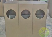 廣州黃埔軍校紀念館分類不銹鋼垃圾桶案例