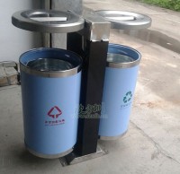 不銹鋼戶(hù)外分類(lèi)垃圾桶