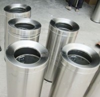 斜口不銹鋼垃圾桶