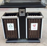 環衛鋼木垃圾桶