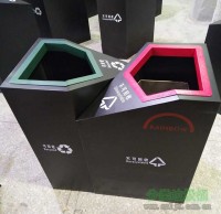 商場(chǎng)定制鋼制分類垃圾桶
