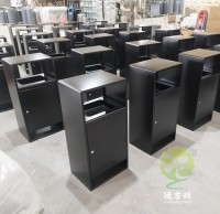 戶外方形噴塑冷軋鋼板單筒果皮箱