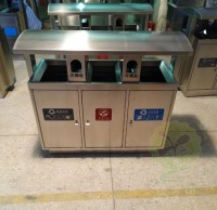 韶關不銹鋼三分類垃圾桶