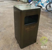 青古銅色商場(chǎng)不銹鋼果皮箱