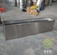 戶外大型長方形不銹鋼花箱