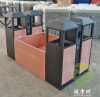 高鐵站火車站組合式不銹鋼分類垃圾桶