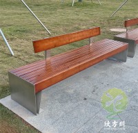 戶外城市公園雙人不銹鋼休閑座椅
