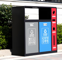 戶外防靜電噴塑金屬分類垃圾桶城市環(huán)保設(shè)施的革新之作