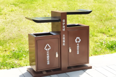 創意金屬垃圾箱戶外公園的環保藝術革命