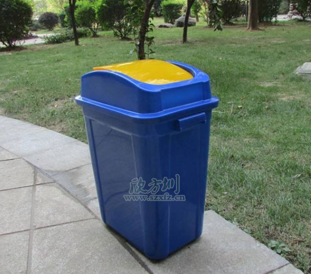 推蓋塑料垃圾桶