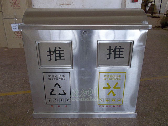 不銹鋼分類垃圾桶 不銹鋼分類垃圾桶