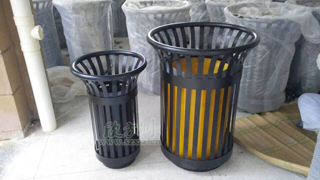花籃鋼制垃圾桶 花籃鋼制垃圾桶