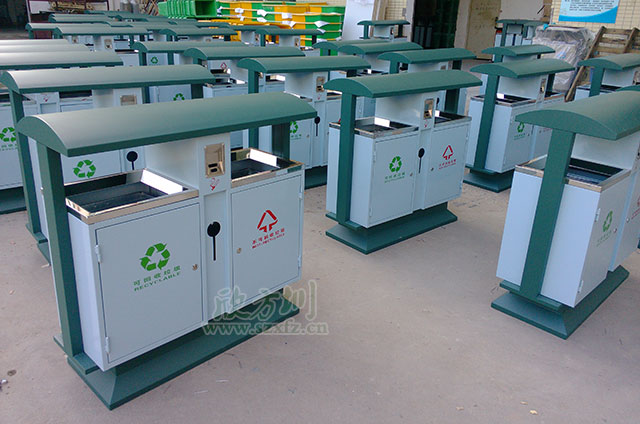 市政分類鋼制垃圾桶 市政分類鋼制垃圾桶