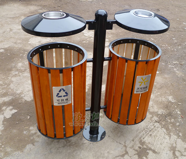 分類鋼木垃圾桶 分類鋼木垃圾桶