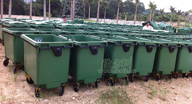 環衛移動塑料垃圾桶 環衛移動塑料垃圾桶